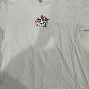 OBEY WOMAN MASCARA FLOWER T SHIRT XL